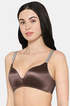 Wacoal Padded Non-Wired 3/4Th Coverage T-Shirt Bra - Dark Brown — thumbnail 3